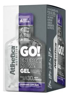 GEL GO ENERGY NOW 10 SACHES ATHLETICA SABOR: GUARANA COM ACAI