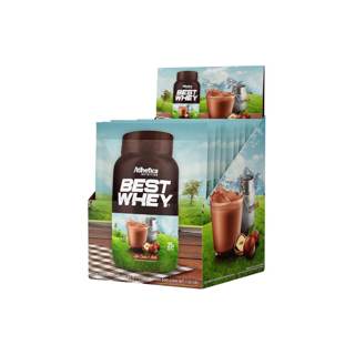 BEST WHEY (DISPLAY C/15 SACHETS DE 35g) ATHLETICA SABOR: LEITE, CACAU & AVELA