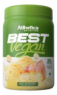 BEST VEGAN 500G ATHLÉTICA SABOR: BOLO DE BANANA