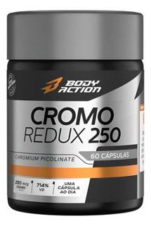 Cromo Redux 250mcg 60 Cápsulas Bodyaction