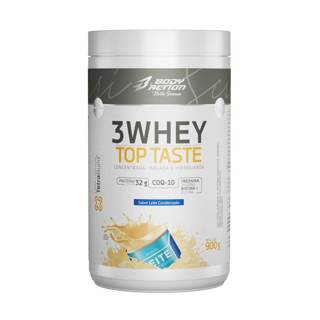 Whey 3w Top Taste 900g (concentrado-iso-hidro) - Bodyaction Sabor Leite Condensado