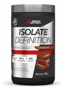 Suplemento De Proteína 26g Por Dose Isolate Definition 900g Sabor Chocolate