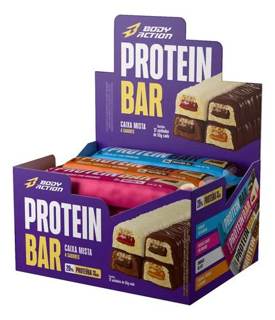 BODYACTION PROTEIN BAR DISPLAY C/12 UND 55G MISTA