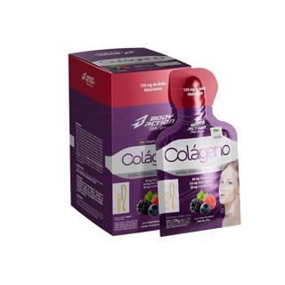 COLAGENO GEL DISPLAY C/10 SACHES 25G BODY ACTION SABOR: FRUTAS VERMELHAS