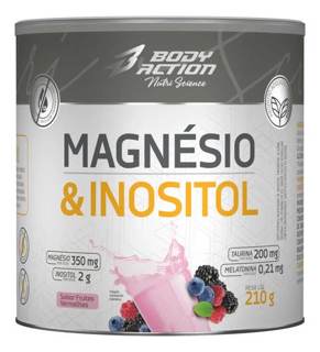 MAGNESIO & INOSITOL 210G BODY ACTION SABOR: FRUTAS VERMELHAS