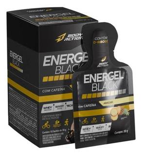ENERGEL BLACK CX C/ 10 BODY ACTION SABOR: ABACAXI