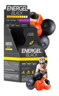 ENERGEL BLACK CX C/ 10 BODY ACTION SABOR: GUARANA & ACAI
