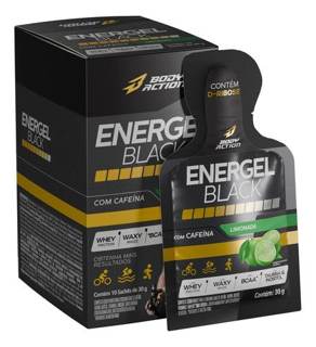ENERGEL BLACK CX C/ 10 BODY ACTION SABOR: LIMONADA