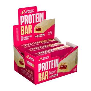 BODYACTION PROTEIN BAR DISPLAY C/12 UND 55G MISTA SABOR:CHOCOLATE BRANCO COM MORANGO