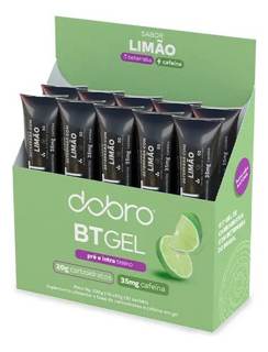 DOBRO BT GEL SABOR LIMAO COM CAFEINA 10X30G