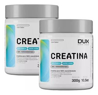 Kit 2 Creatina Monohidratada Dux Sem Sabor 300g