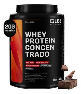 WHEY PROTEIN CONCENTRADO 900g DUX SABOR: CHOCOLATE
