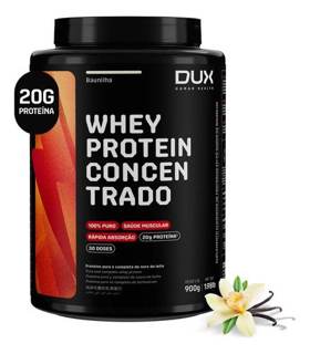 WHEY PROTEIN CONCENTRADO 900g DUX SABOR: BAUNILHA
