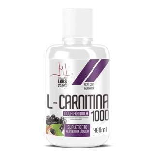 L-CARNITINA 2000 480ML HEALTH LABS SABOR: AÇAI C/ GUARANA