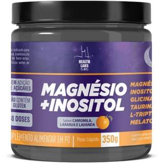 Magnésio inositol 350g Camomila, Laranja e Lavanda Health Labs
