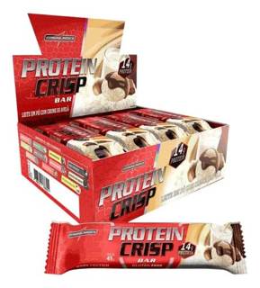 CRISP BAR DISPLAY C/ 12 UNIDADES INTEGRALMEDICA SABOR: LEITE EM PÓ COM CREME DE AVELÃ