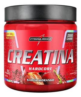 CREATINA HARDCORE 350G SABOR MORANGO