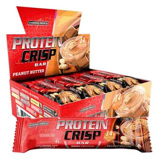 CRISP BAR DISPLAY C/ 12 UNIDADES INTEGRALMEDICA SABOR: PEANUT BUTTER