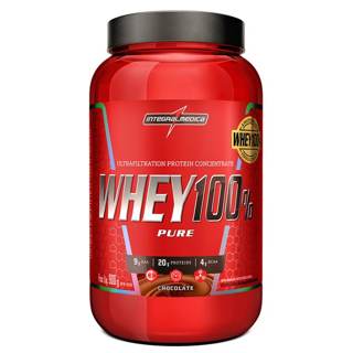 100% WHEY POTE 900G INTEGRALMEDICA SABOR: CHOCOLATE