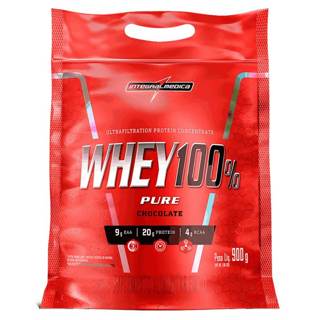 100% WHEY REFIL 900G INTEGRALMEDICA SABOR: CHOCOLATE
