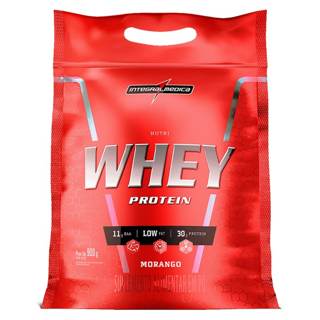 NUTRI WHEY REFIL 907G INTEGRALMEDICA SABOR: MORANGO
