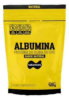 ALBUMINA 420GR NATUROVOS SABOR: NATURAL