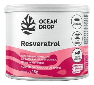 RESVERATROL 500MG 30 CAPSULAS OCEAN DROP
