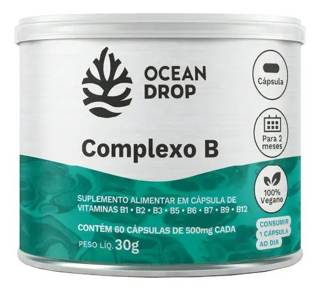 COMPLEXO B 60 CAPSULAS 500MG OCEAN DROP