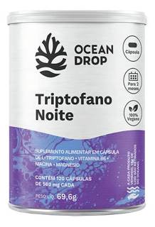 TRIPTOFANO NOITE 120 CAPSULAS 580MG OCEAN DROP