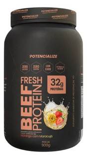 POTENCIALIZE BEEF PROTEIN MORANGO C/ MARACUJA 900G