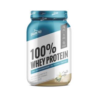 100% WHEY POTE 900G SHARK PRO SABOR: BAUNILHA