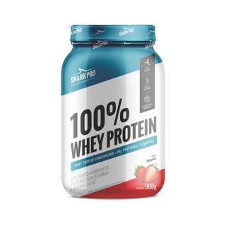 100% WHEY POTE 900G SHARK PRO SABOR: MORANGO