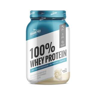 100% WHEY POTE 900G SHARK PRO SABOR: CHOCOLATE BRANCO
