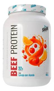 WHEY BEEF PROTEIN SHARK PRO 900G SABOR:LARANJA C/ ACEROLA