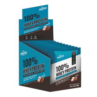 SACHE 100% WHEY 40GR DISPLAY C/ 10 UNID SABOR:CHOCOLATE