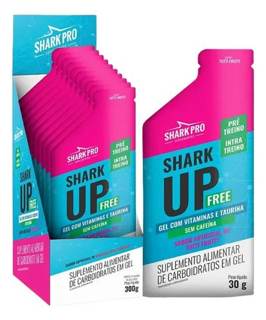Shark-up Free Gel Carboidrato Sem Cafeina Display 10un Shark Pro Sabor Tutti Frutti