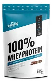 100% WHEY REFIL 900G SHARK PRO SABOR: CHOCOLATE
