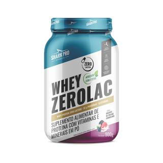 WHEY ZEROLAC POTE 900G - SHARKPRO SABOR: IOGURTE COM FRUTAS VERMELHAS