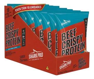 Salgadinho Proteico Shark Pro 50g Display 10 Unidades CHURRASCO
