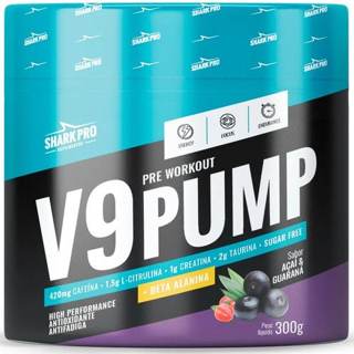 V9 PUMP - PRE TREINO 300G SHARK PRO SABOR: ACAI COM GUARANA