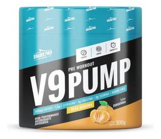 V9 PUMP - PRE TREINO 300G SHARK PRO SABOR: TANGERINA