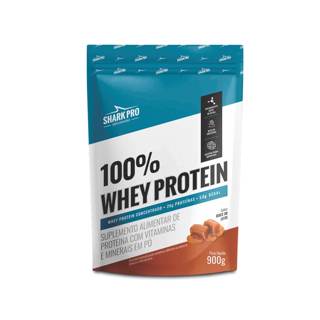 Whey Protein concentrado 100% Shark Pro 900g Doce de Leite Refil