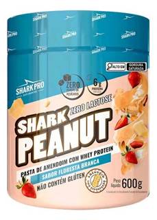 PASTA DE AMENDOIM 600 GR SHARK PRO SABOR: FLORESTA BRANCA