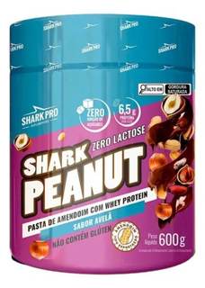 PASTA DE AMENDOIM 600 GR SHARK PRO SABOR: AVELÃ