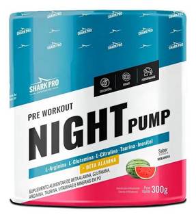 NIGHT PUMP - PRE TREINO 300G SHARK PRO SABOR: MELANCIA