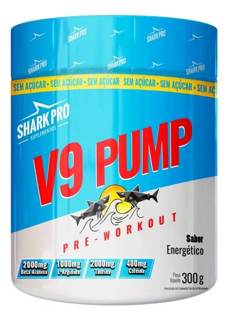 V9 PUMP - PRE TREINO 300G SABOR ENERGETICO - SHARK PRO