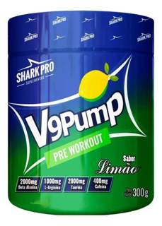 V9 PUMP - PRE TREINO 300G SABOR REFRIGERANTE LIMAO - SHARK PRO