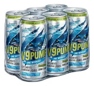 V9 DRINK SABOR ENERGETICO 269ML FARDO C/ 6 UND - SHARK PRO
