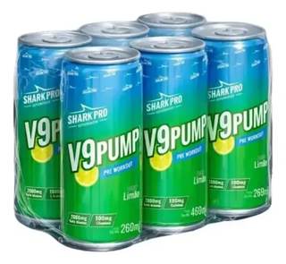 V9 DRINK SABOR LIMÃO 269ML FARDO C/ 6 UND - SHARK PRO