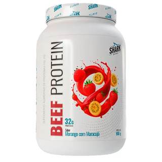 WHEY BEEF PROTEIN - SABOR MORANGO/MARACUJA - 900G